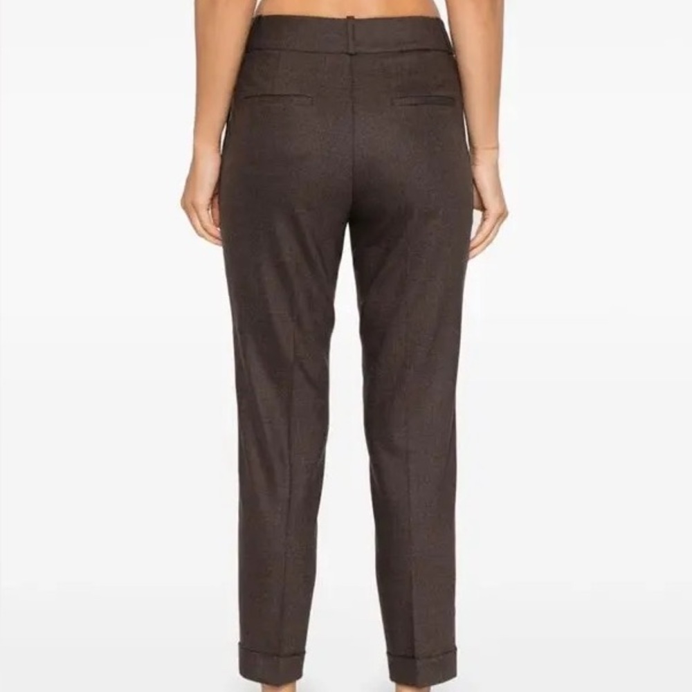y2k vintage fashion trousers high waisted slacks brown formal indie dress pants - Picture 2 of 13